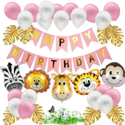 China Gigant Animal Decorations Holiday Set Happy Birthday Birthday Balloon Printing Balloons Animal Letter Balloons Foil for sale