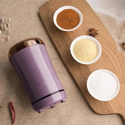 China Hotel Kitchen Accessories Wholesale Coffee Grinder Stainless Steel Blades Portable Electric Coffee Beans Spice Nut Grinder for sale