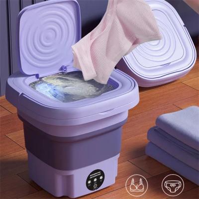 China Portable Mini Small Portable Mini Washing Machine Portable Washing And Dryer Machine Foldable Washing Machine With Spin Dryer Clothes for sale