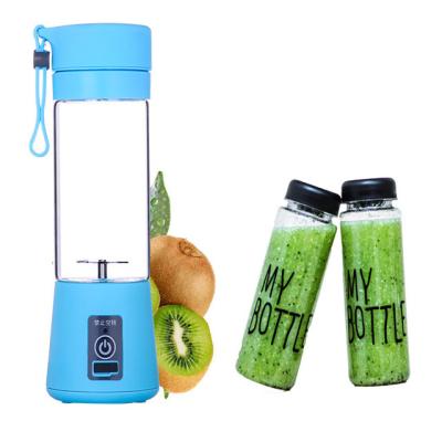 China Personal Car Lemon Juicer Extractor Machine Blender 6 Blades Personal Portable Juicer Handheld Blender Cordless Fruit Juicer for sale