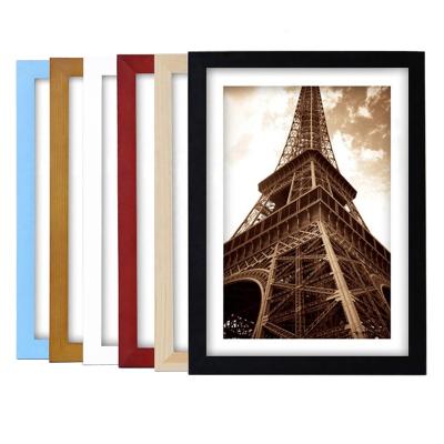 China Fashionable solid wood photo view 5 6 7 8 10 inch photo view decoration custom wholesale desktop picture frame for sale