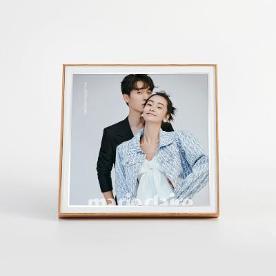 China Claasic factory direct rectangle living room wall family wood photo frame for sale