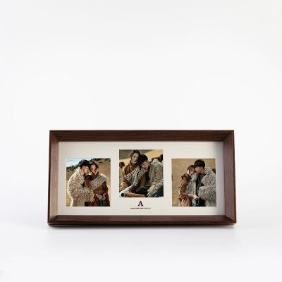 China Claasic Good Quality Factory Directly Rectangle Color Wooden Photo Wall Frame for sale