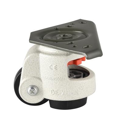 China PIVOT 80f heavy duty retractable leveling casters for sale