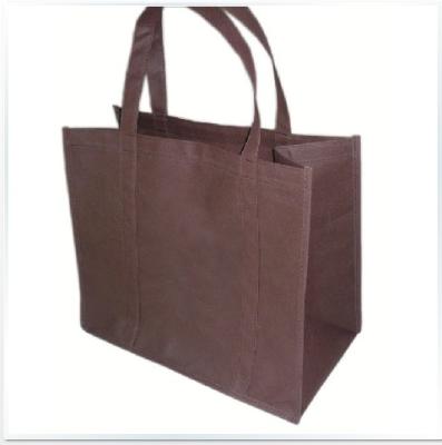 China Custom Folding Logo Printed Recycle Grocery Tote Non Woven Fabric PP Shopping Bag for sale