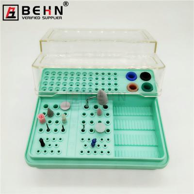 China Sterilisable at 135°; „ ƒ Multifunctional instrument box plastic dental disinfection box for burs/endo instruments root canal box files dental desktop stand for sale