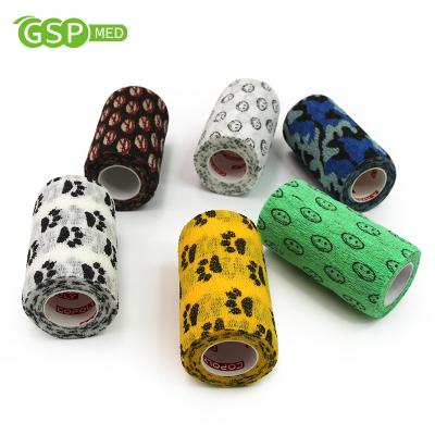 China Flexible Self Adhesive Wrap Paw Pet Dog Nonwoven Personal Care Factory Outlet Veterinary Bandages for sale