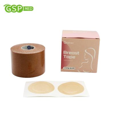 China Waterproof Underwear Customized Color Spandex Breast Nipple Cover Black 5cm Boob Tape for sale