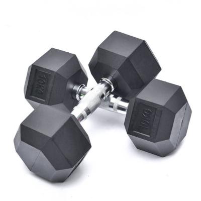 China Assets; China New Arrival High Quality Durable Hexagon Rubber Dumbbells for sale