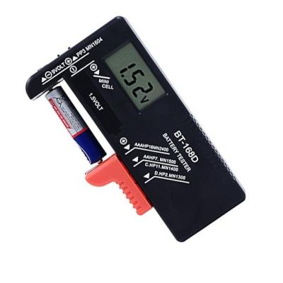 China BT-168D AA/AAA/C/D/9V/1.5V 18650 Cell Universal Battery Button Batteries Color Coded Meter Indicate Volt Tester BT168D for sale