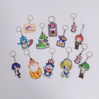 China Eco-friendly Soft Custom Full Color Embossed PVC Key Chains 2D/3D PVC Rubber Soft Key Chain PVC Key Chain for sale