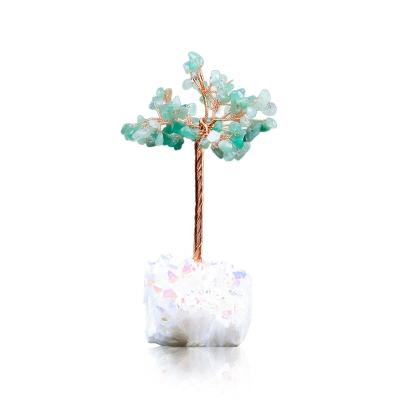 China China Wholesale Hot Sale Natural Crystal Quartz Stone Lucky Tree Money Tree Christmas Decorations for sale