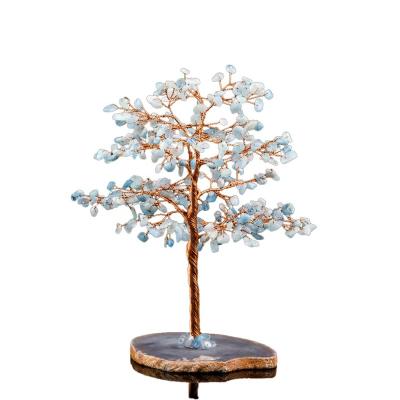 China Hot Selling China Crystal Tree Lucky Tree Money Natural Hand Made Christmas Tree Decorations for sale