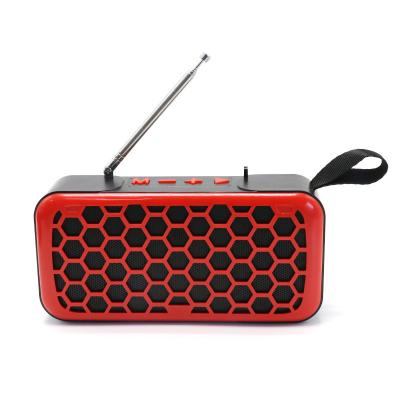 China 2021 New Fashion SLC145 Mini Portable 5W Bass Subwoofer Home Party Karaoke Wireless Radio Speaker BT Phone Function New With Antenna for sale