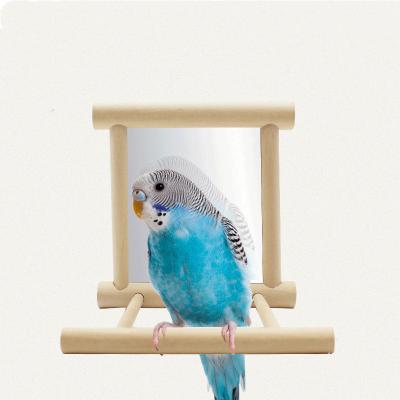 China Viable Bird Mirror Birdcage Stand Bar Accessories Parrot Accessories Bird for sale