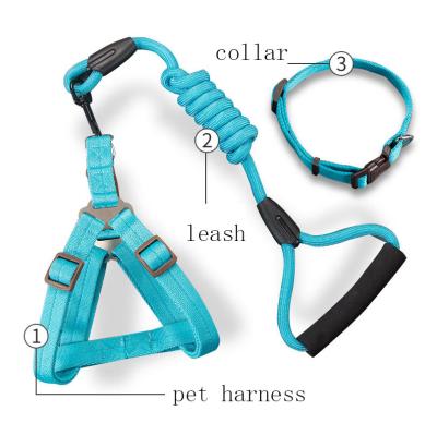 China Nylon Pet Leash Parachute Rope Running Dog Leash Viable Handle Dog Accessories Dog Leash for sale