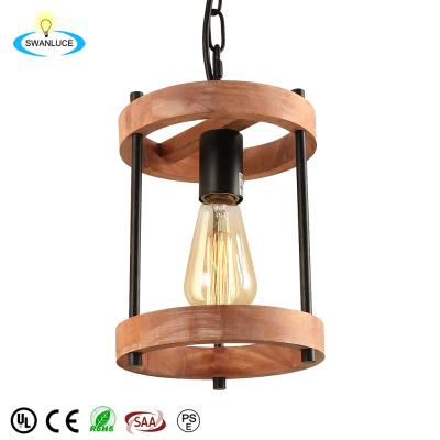 China Traditional Farmhouse Cylinder Hanging Lighting Antique Vintage Pendant Light Fixture For Kitchen Island Cafe Bar for sale