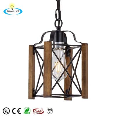 China Retro A Modern Home Decoration Bedroom Living Room Light Fixture Lighting Wood Ceiling Chandelier for sale