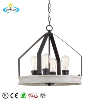 China Modern Indoor Living Room Kitchen Furniture Aspect Four Lamp Conical Ceiling Chandelier for sale