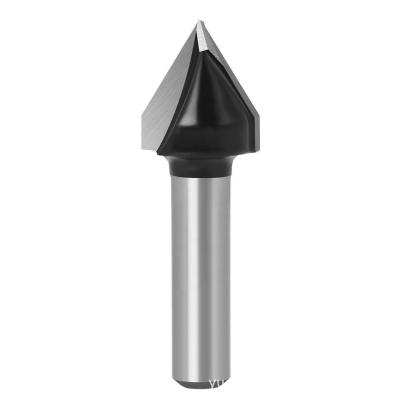 Cina 60° V Grooving TCT Router Bits Carbide V Knives For Engraving On Automatic Routers in vendita