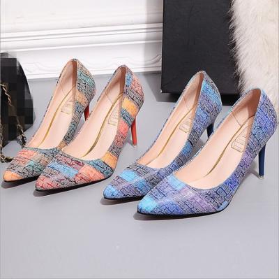 China czm10129a czm10129a breathable high heel lady shoes summer bridesmaid shoe 2019 for sale