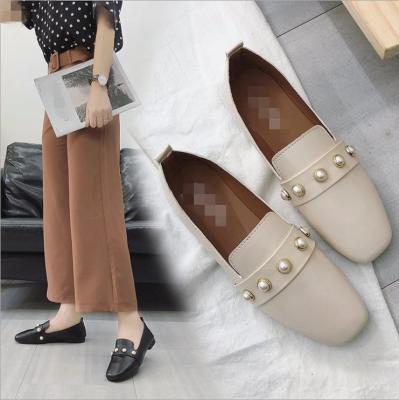 China Czm10203a Summer Flat Lady Shoes Korean Woman Shoe 2019 Female Shoes for sale