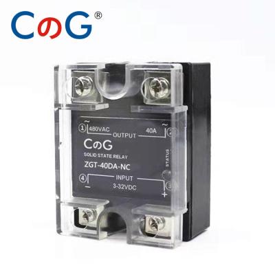 China CG's NC Single Phase Double Density NC SSR Sealed Normally Closed DC. 60A 80A 100A Control DC Heatsink SSR-60DD 80DD 100DD NC Solid State Relay for sale