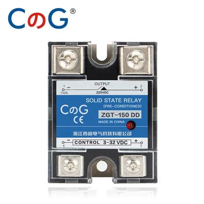 China CG JGX Single Phase DC Control Sealed DC Heater 3-32VDC. SSR-120DD 150DD 220V 380V 600V to 5-220VDC 120A 150A Double Density Solid State Relay for sale