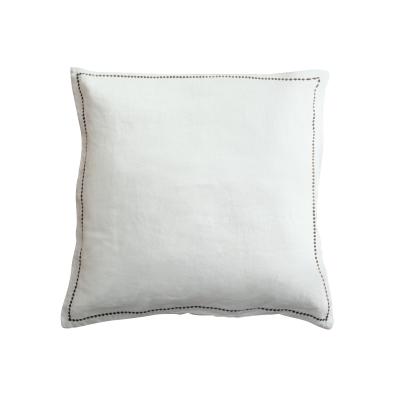 China Anti-Static Decorative French Linen Throw Pillow Case Linen Euro Cushion Cover for sale