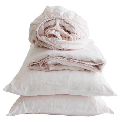 China Japan style prewashed french linen bedding for sale