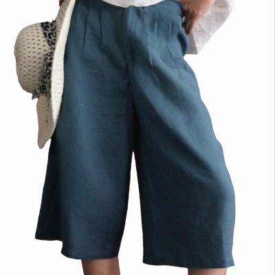 China Women QUICK DRY Linen Pants, Lady Trousers High Waist for sale