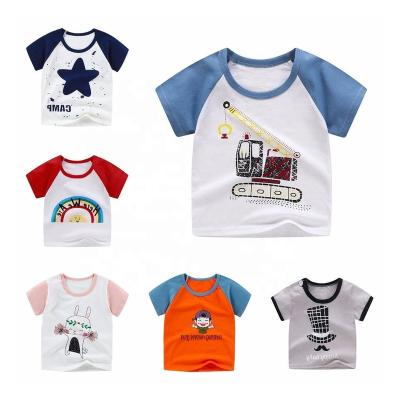 China Wholesale Breathable Plain Plain Tank Top Logo Printing Kids Short Sleeve T-shirt Custom Baby Boy T-shirts for sale