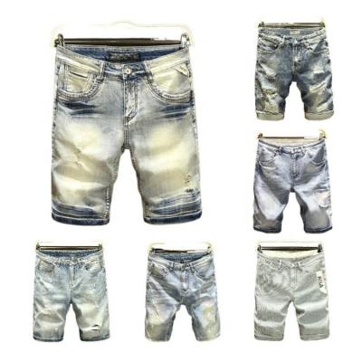 China Latest Spring And Summer Mens Slim Jeans And Shorts Breathable Customized for sale