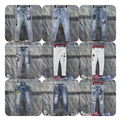 China 2023wholesale high quality men's stretch basic casual jeans stretch jeans classic men's tops breathable jeans for sale