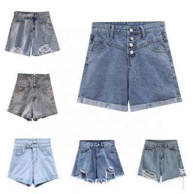 China QUICK DRY Sexy High Waist Teardrop Summer Old Wear Women's Denim Shorts Women's Jeans Shorts for sale