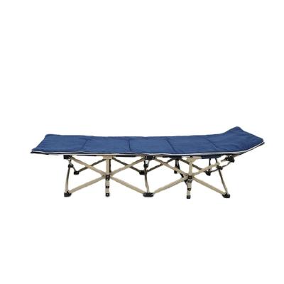 China Foldable cheap light weight folding stretcher camping bed chair steel cradle for sale