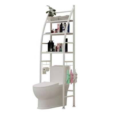 China Standing Type Wholesale High Quality Organizer Metal Rack Bathroom Shelf Toilet Storage for sale