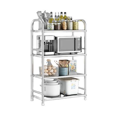 China Latest Design Top Quality Metal Storage Rack Sustainable Bathroom Kitchen Shelf for sale