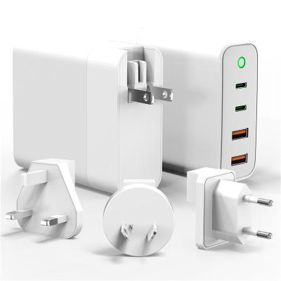 China Charge for mobile phones samsung 4 ports usb wall charger with 150 watt charger light gan type c qc3.0 us UK Au Eu UK plug for xiaomi MI for sale