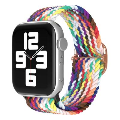 China COOLYEP Cool Popular High Quality Adjustable Nylon Strap For Apple Watch Series 6 5 4 3 2 1 For Women Woven Watch Bands for sale