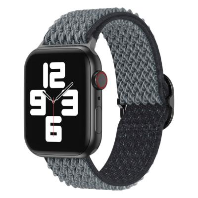 China Newest Cool Popular Woven Nylon Loop Sport Watch Band Strap For Apple Watch Band i 44mm Fabrics 42mm Watch Band Belt Strap for sale