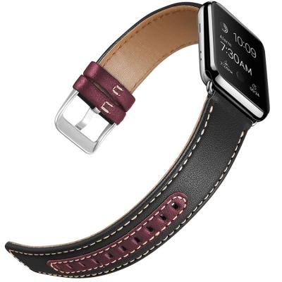 China Coolyep Leather Watch Band Leather Strap For Apple Watch Band Leather For iwatch Series 1/2/3/4/5/6 Se for sale