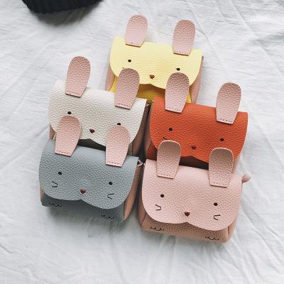 China Wholesale Fashion Kids PU Handbag Girl Mini Bags Cute Cartoon Rabbit New Cross Shoulder Purse for sale