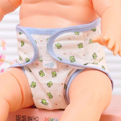 China 2020 Summer New Cartoon Baby Diaper Printed Washable Baby Calico Diaper Pants Learning Training Pants for sale