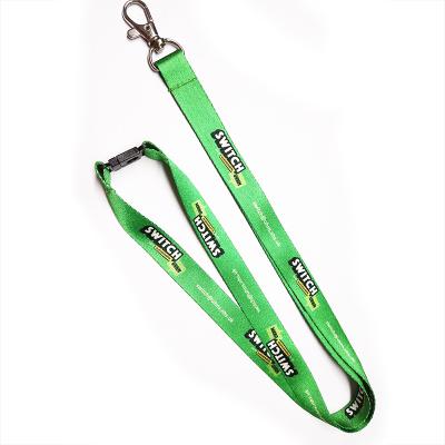 China Cheap Company ID Card Holder Fashion Custom Color Eco - Friendly PET Lanyard With Logo for sale