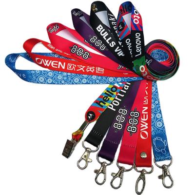 China Guang custom hang sublimation neck strap polyester or polyester promotional custom lanyard with logo custom for sale