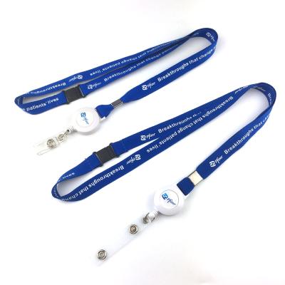 China Wholesale Polyester Lanyard Custom Silkscreen Printing Logo Polyester Promotion Neck Lanyards for sale