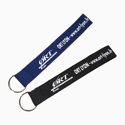 China Polyester Best Selling High Quality Short Lanyard Keychain for sale