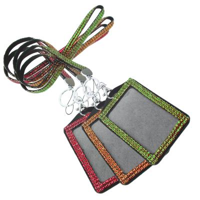 China Custom Colored Rhinestone Bling Promotional Hot Selling Gift Crystal Neck Strap Lanyard for sale