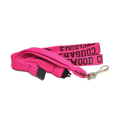 China Polyester Fashion Custom Printed Loose Tubular Neck Strap Security Lanyards With Bull Dog Clip for sale